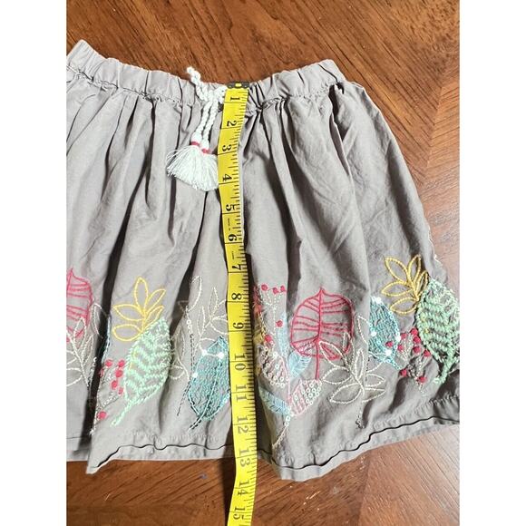 Peek Girls Skirt Elastic Waist Colorfully Embroidered Drawstring Excellent 6 7 - Picture 4 of 8
